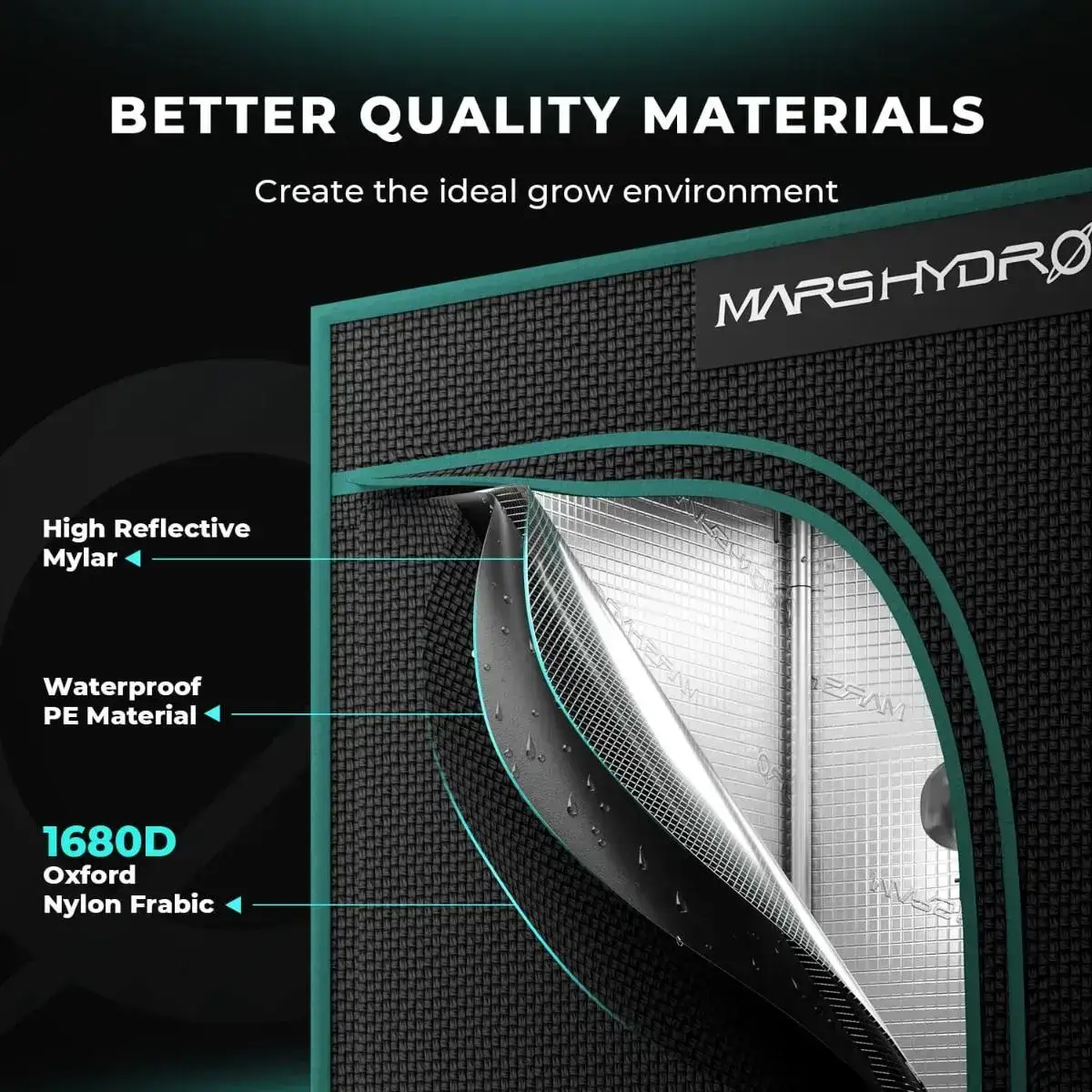 Гроубокс Mars Hydro 100x100x180 см 2026 - Зображення 7