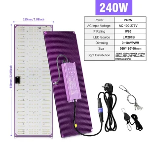 Фітолампа Quantum Board Samsung LM281B 240W